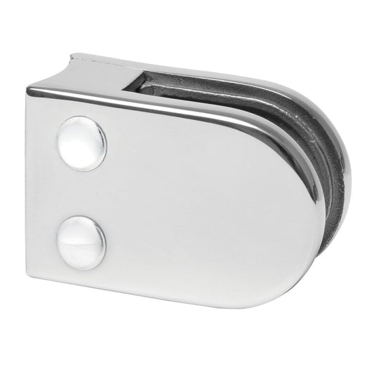 Glass Clamp 316 Mirror - 42.4mm tube / 10mm glass / round