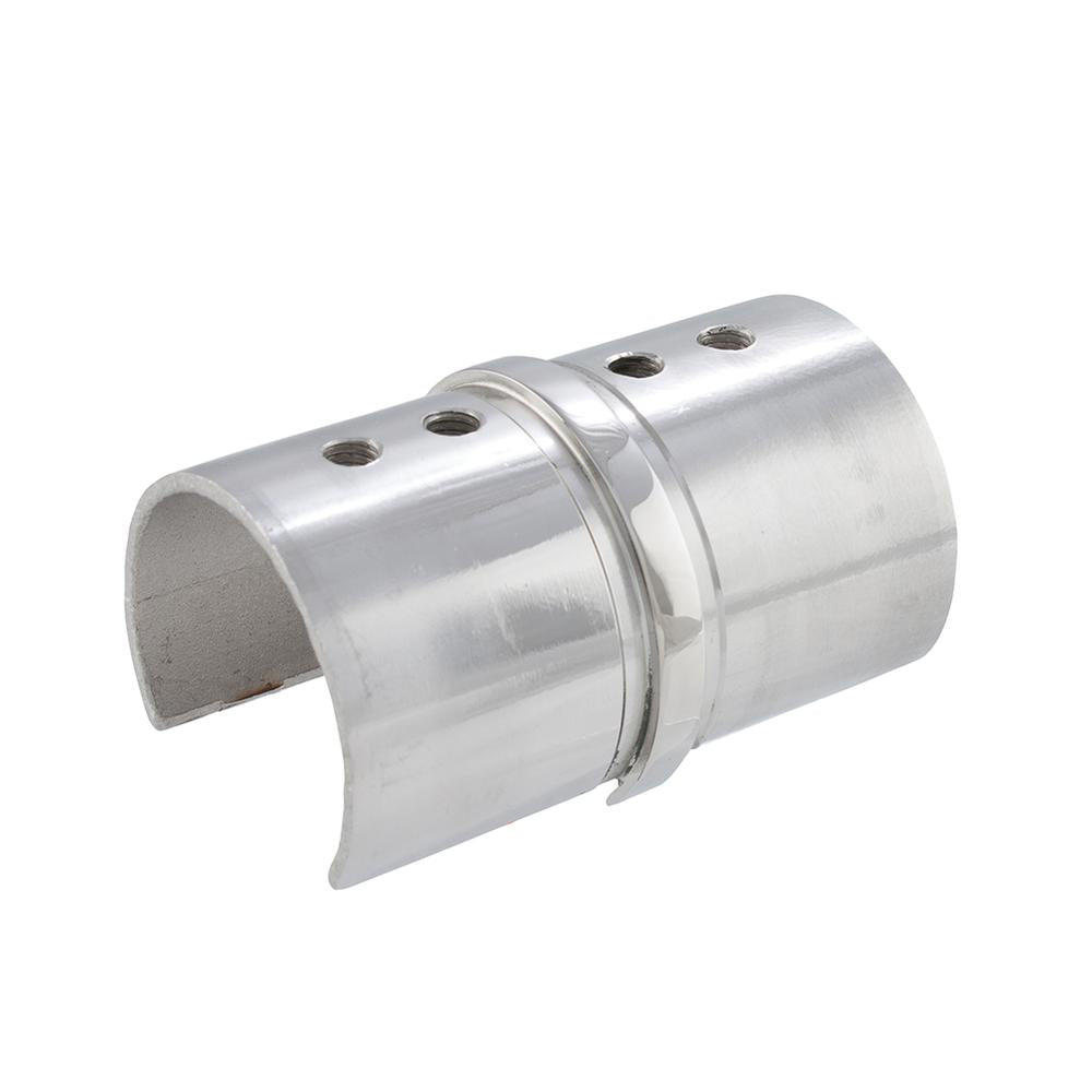Handrail Joiner 316 Mirror - 42.4mm tube / inline connector (split tube)
