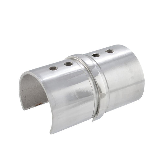 Handrail Joiner 316 Mirror - 48.3mm tube / inline connector (split tube)