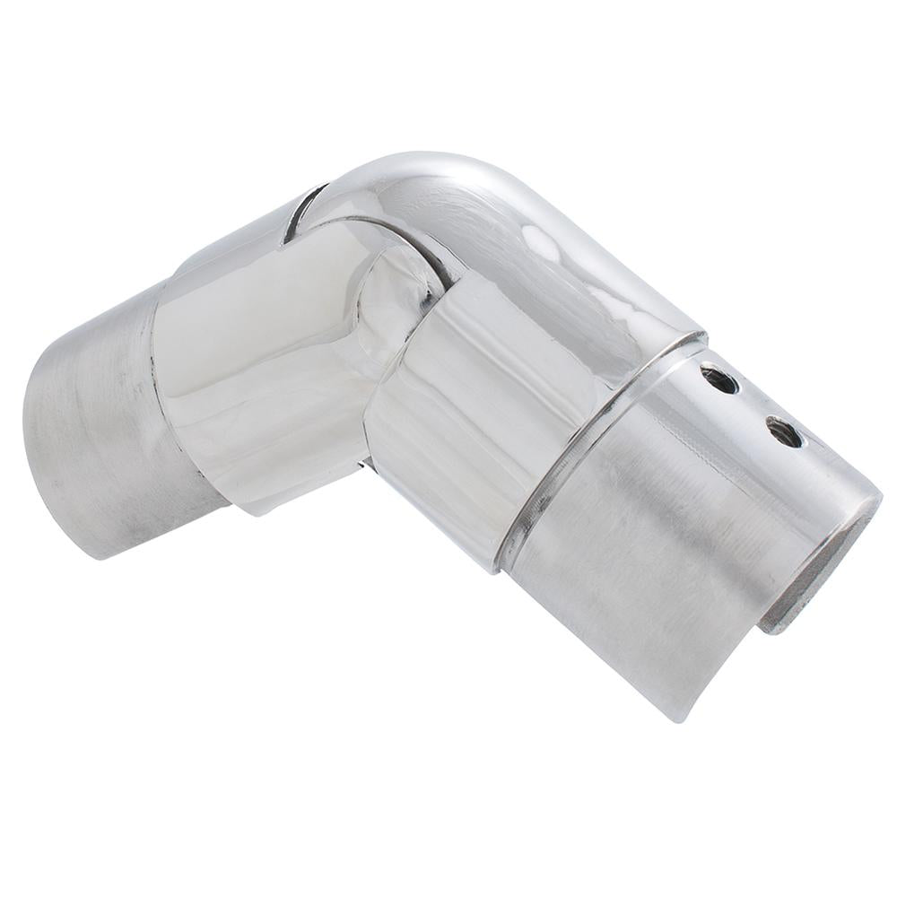 Handrail Joiner 316 Mirror - 48.3mm tube / adjustable downward (split tube)
