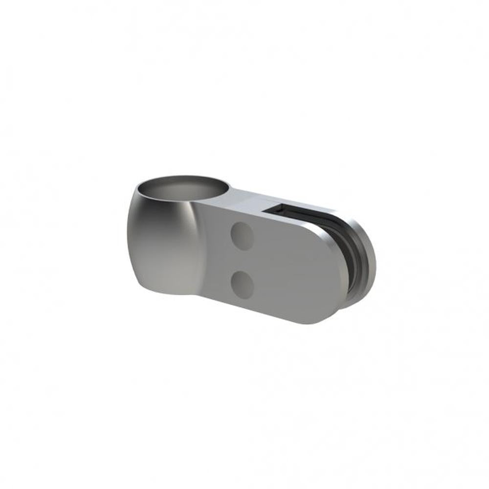 Glass Clamp 316 Satin - 42.4mm tube / 10mm glass / sleeve fit end bracket
