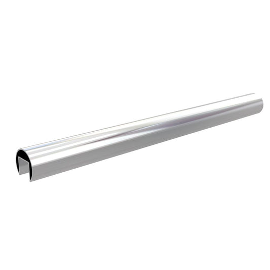 Handrail Tube 316 Mirror - 42.4mm dia × 3m × 1.5mm wall (split tube)