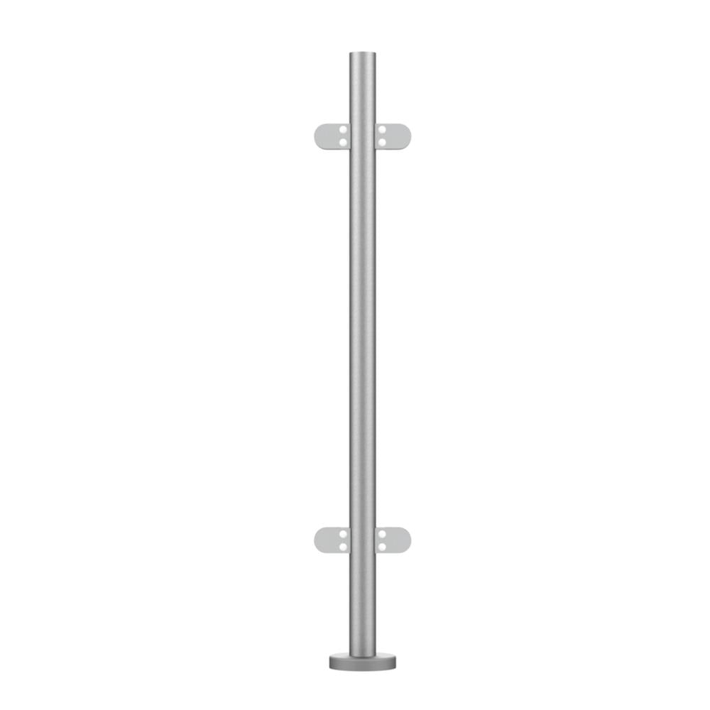 Handrail Post 316 Satin - 48.3mm × 1100mm / mid / welded base / no top