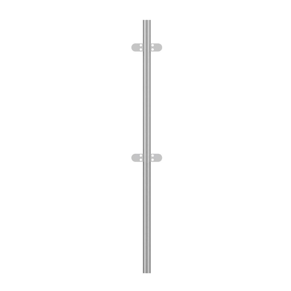 Handrail Post 316 Satin - 42.4mm × 1378mm / mid post / concrete-in