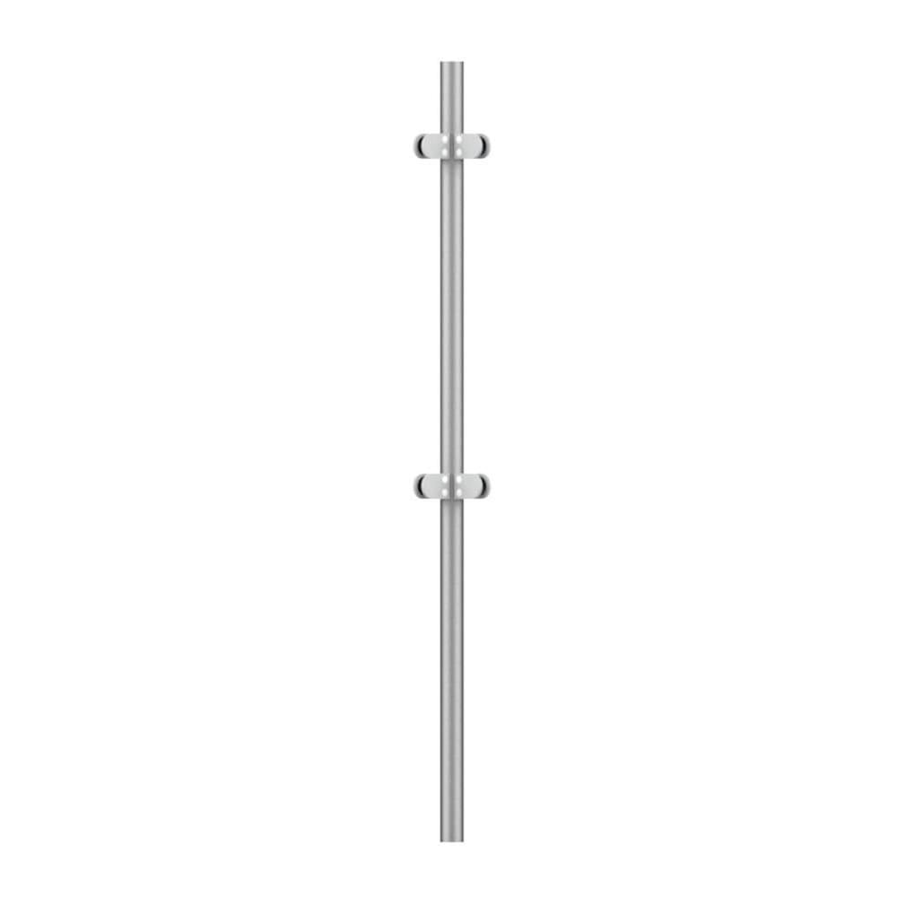 Handrail Post 316 Satin - 42.4mm × 1378mm / corner post / concrete-in