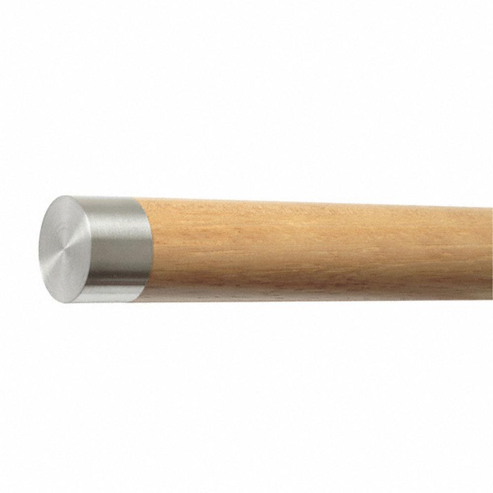 End Cap 304 Satin - 45mm wood handrail / flat top