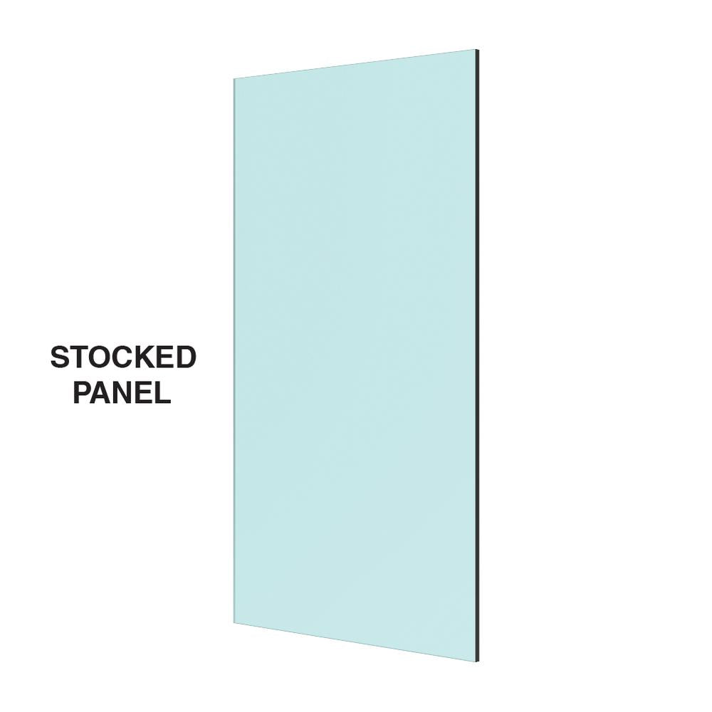 17.5mm clear PVB laminated toughened glass balustrade panel 500mm x 1087mm with dubbed corners - Class 1 BS EN 12600 laminated safety glass