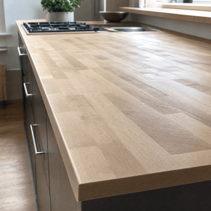 20mm Solid Oak Worktop – Slim Real Oak Worktop, Cut to Size for Worktops, Shelves, Upstands & Windowsills - Rackerman