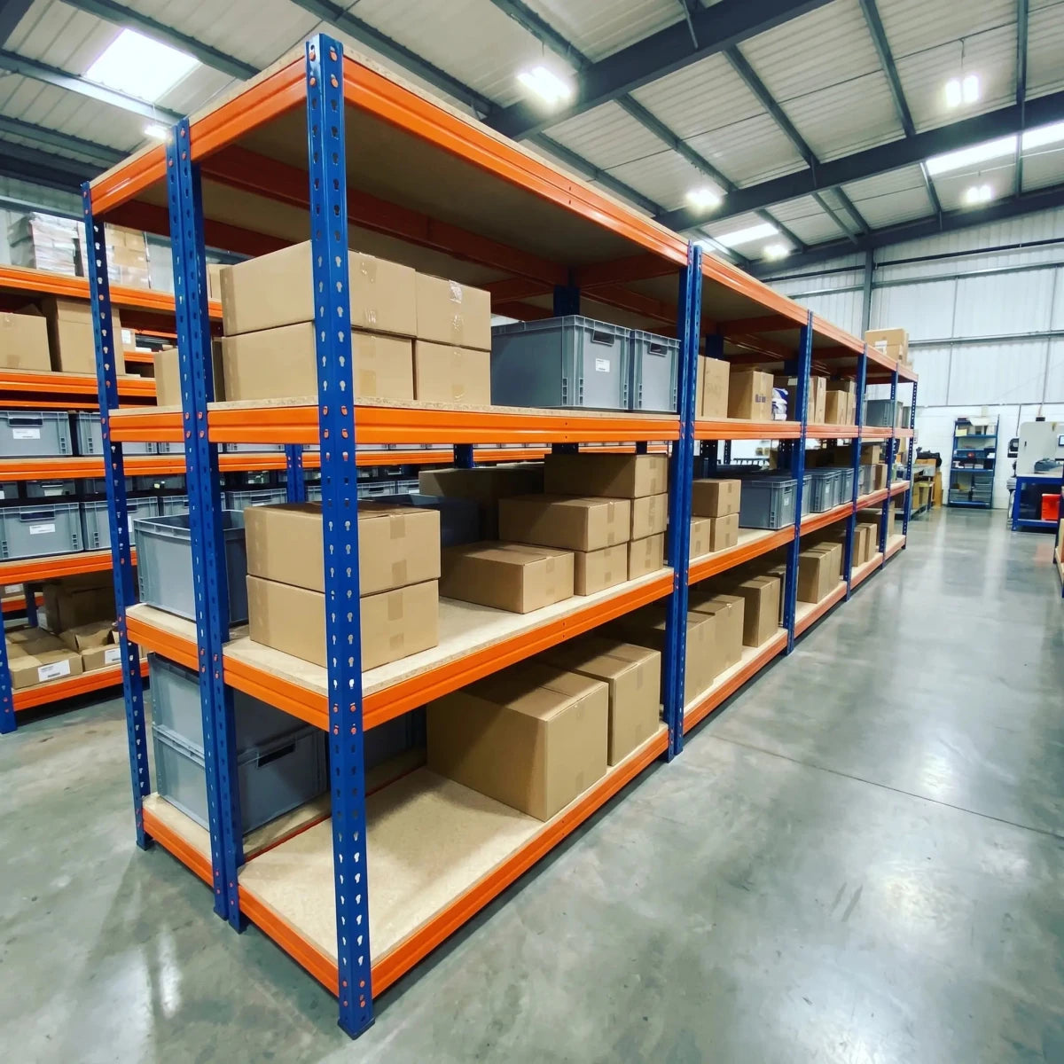 300kg 6-Bay Warehouse Racking – Heavy Duty Steel Shelving - Rackerman