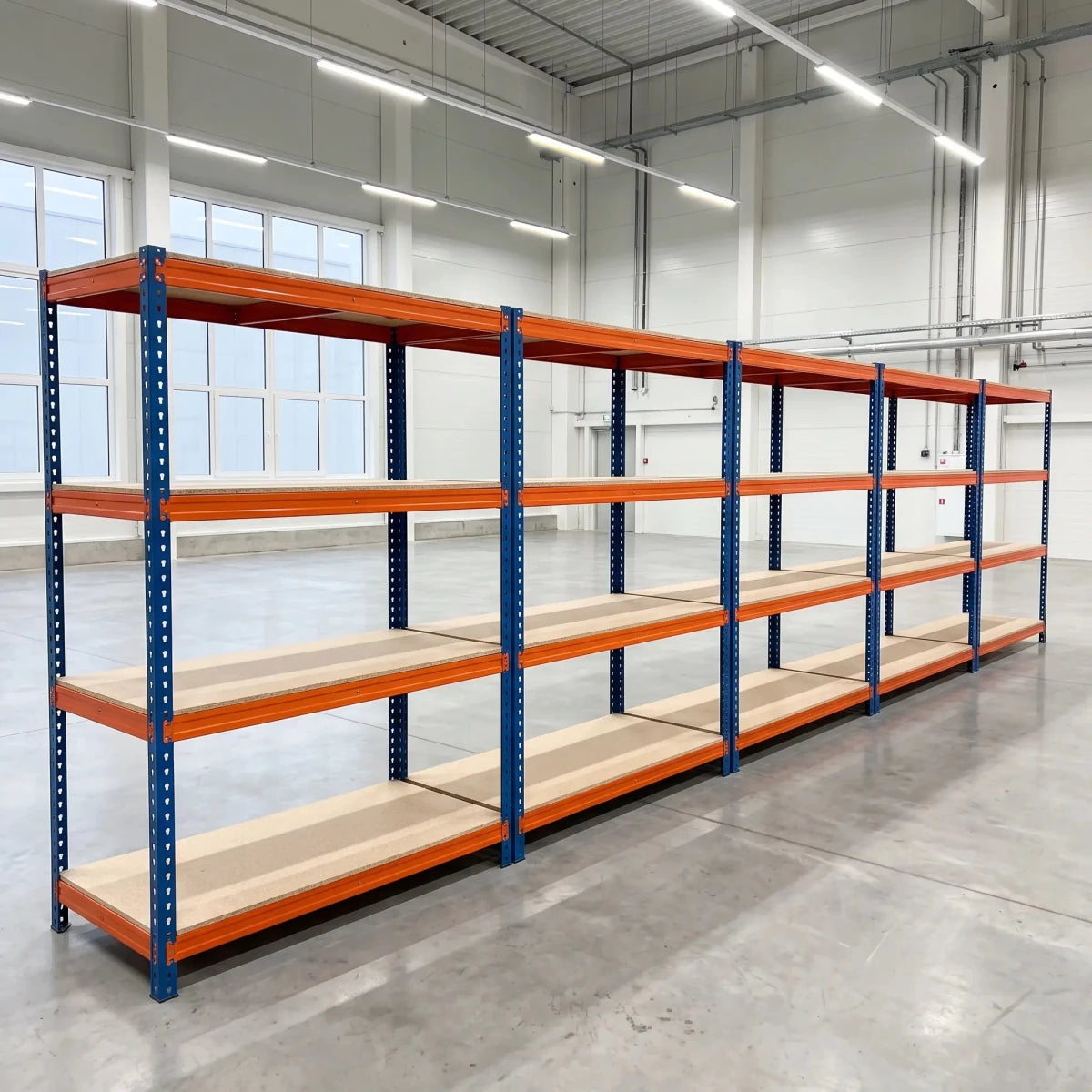 300kg 6-Bay Warehouse Racking – Heavy Duty Steel Shelving - Rackerman