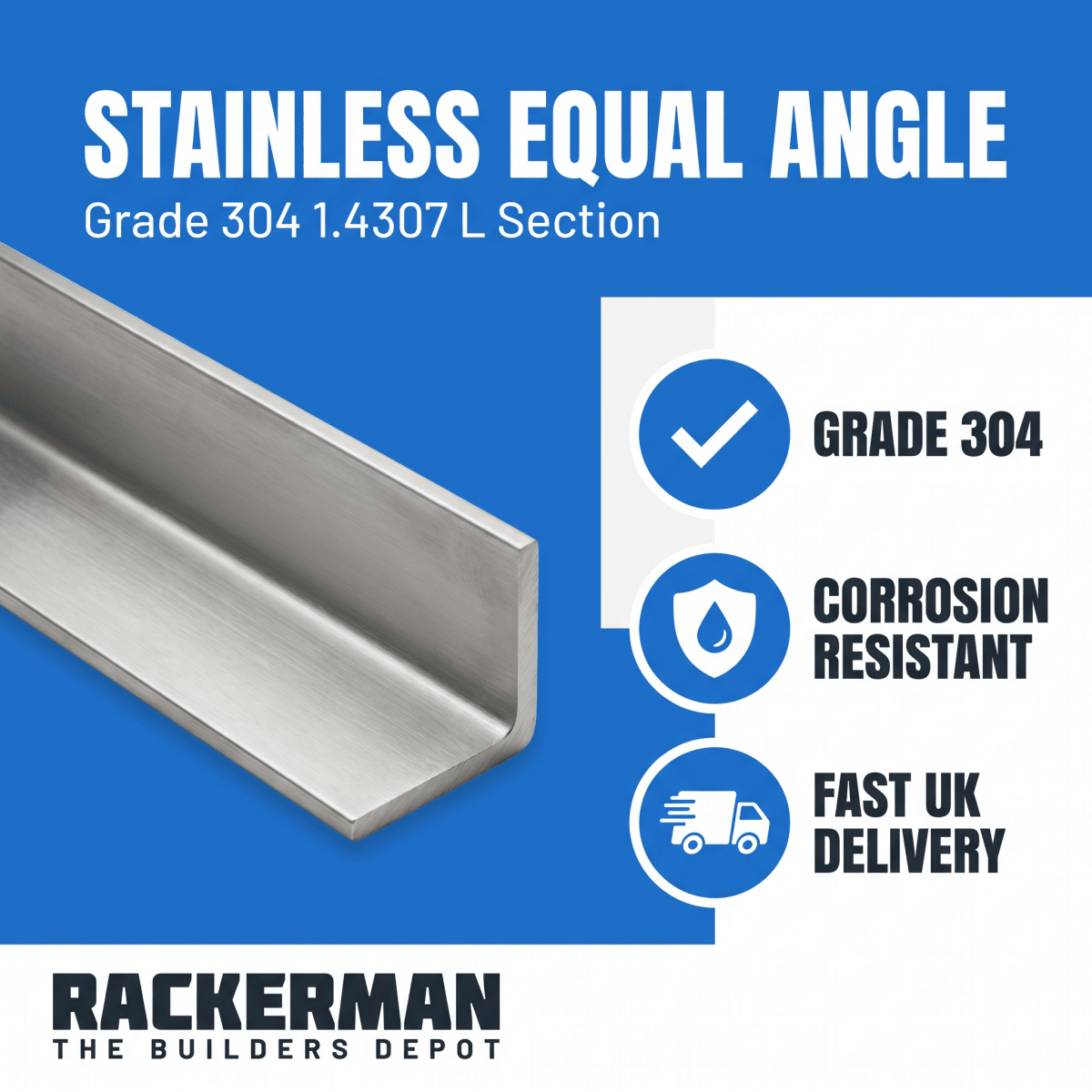 Bundle of 304 stainless steel equal angle 6m lengths