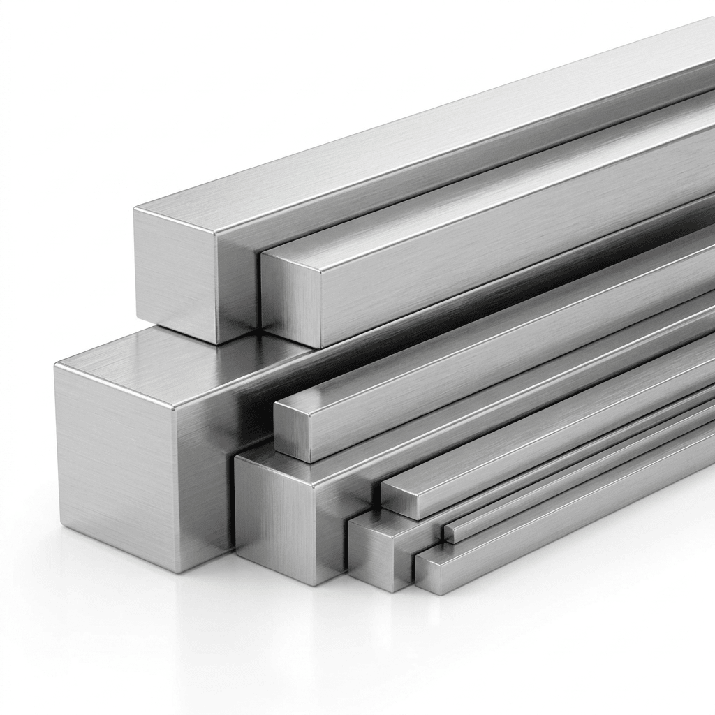 Stainless steel square bar sizes 6mm to 25mm