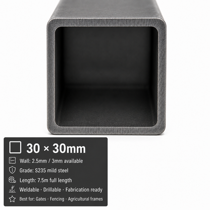 Mild Steel Box Section 7.5m – S235 Square Hollow Section