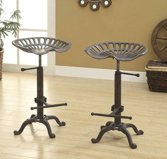 SET OF 2! Tractor Vintage Style Seat Industrial Bar Stool