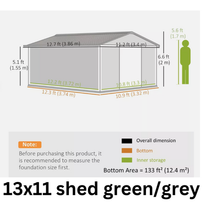 Metal Garden Shed | Heavy Duty Outdoor Storage & Workshop Building