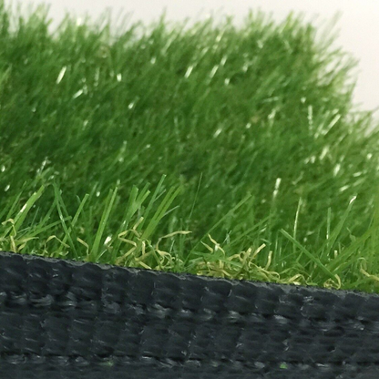 Close-up side profile of 40mm artificial grass pile