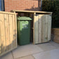 Wheelie Bin Storage Box Wooden Outdoor Shed