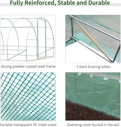 Polytunnel Greenhouse Multiple Sizes
