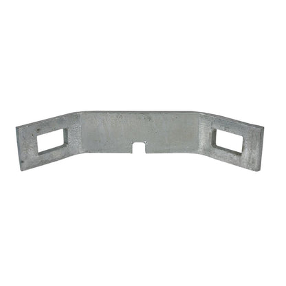 Galvanised palisade 90-degree corner fish plate - corner joiner for palisade fencing