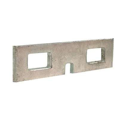 Galvanised palisade standard fish plate - rail joiner for palisade fencing