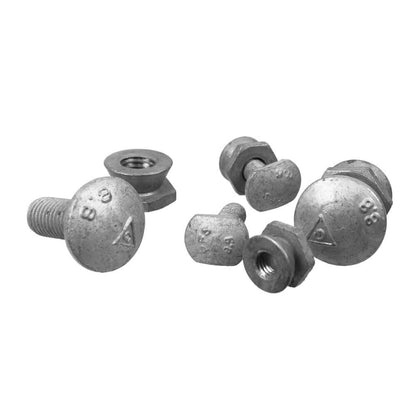 Galvanised palisade pale bolt pack - 4 rail bolts and 34 pale bolts per bay