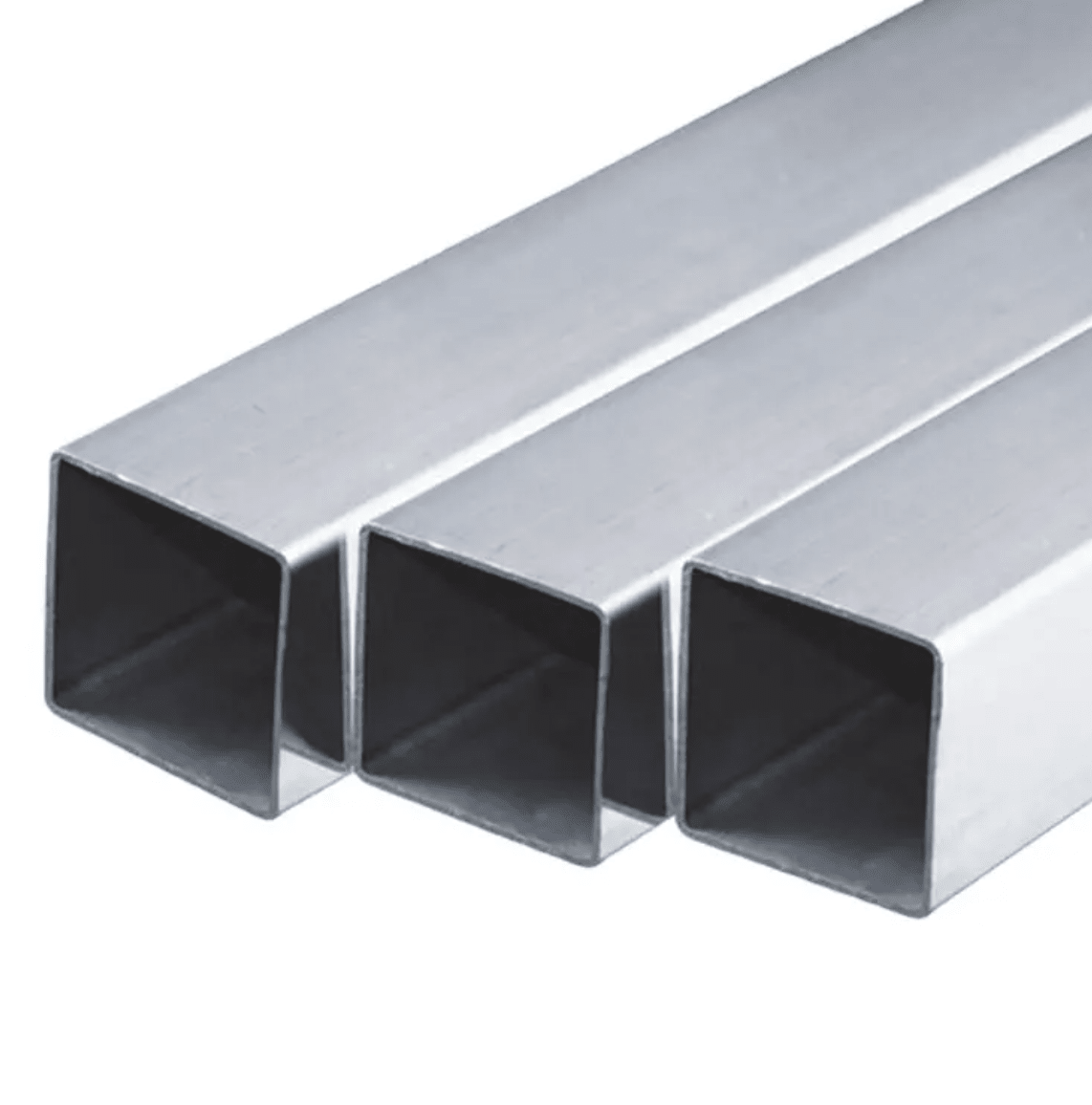 6063 T6 aluminium box section mill finish surface