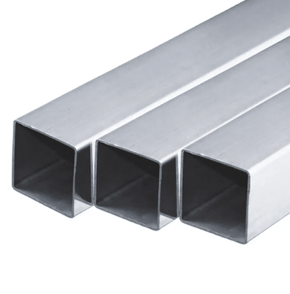 6063 T6 aluminium box section mill finish surface