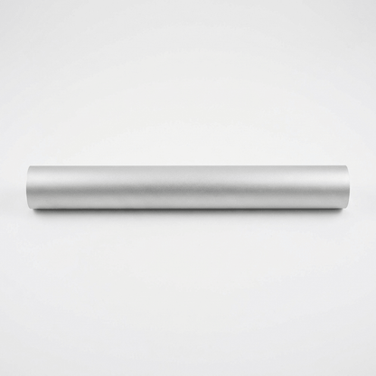 Close-up of aluminium round bar mill finish surface