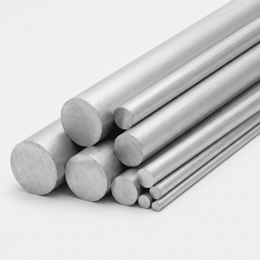 Lightweight aluminium round bar for machining and framing