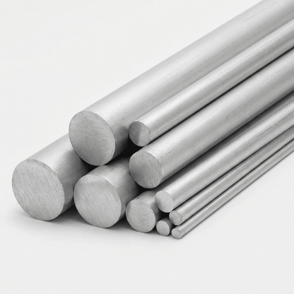 Lightweight aluminium round bar for machining and framing