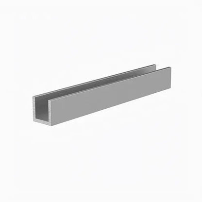 6063 T6 Aluminium Channel Section - 5m - Rackerman