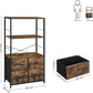 Storage Cabinet, Storage Rack with Fabric Drawers and Shelves,
