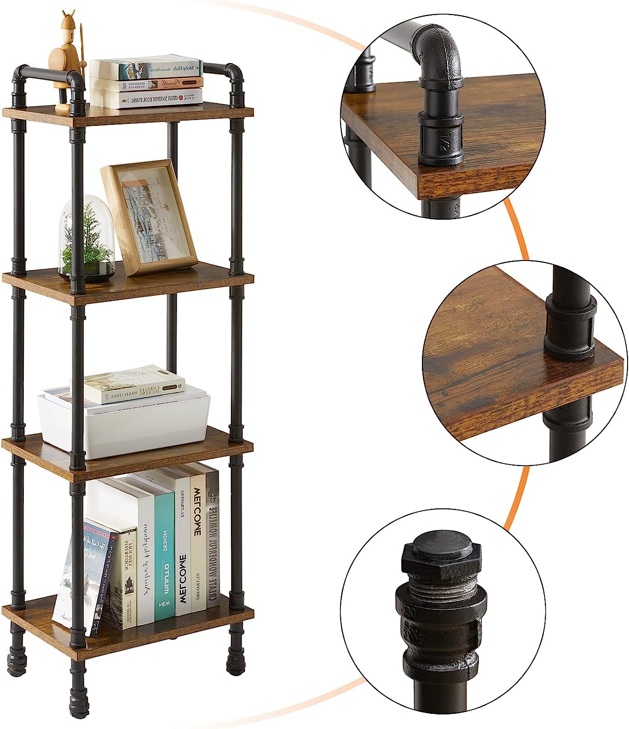 4 Tier Ladder Bookshelf