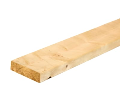 Sawn treated timber 7x2 (47x175mm) C24 pressure-treated softwood - structural graded timber lengths