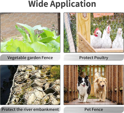 Galvanised Chicken Wire Mesh Roll – Hexagonal Fencing