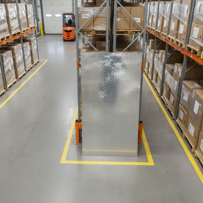 Chequered Aluminium - Full Sheets 8'x4' and 2m x 1m