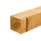 Green Treated Square Top Wooden Fence Post