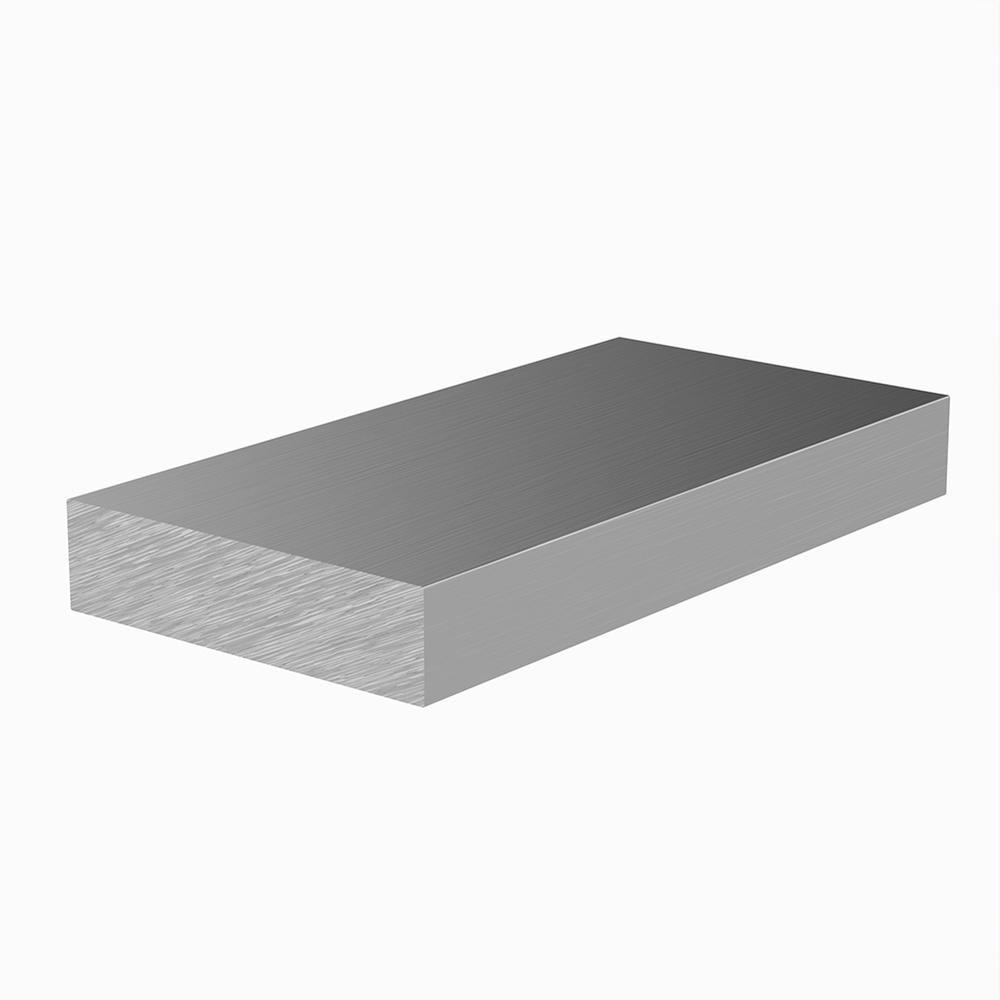 6063 T6 aluminium flat bar 5m - solid flat bar, mill finish