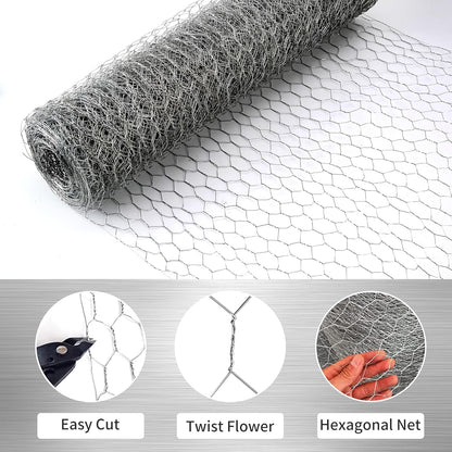 Galvanised Chicken Wire Mesh Roll – Hexagonal Fencing