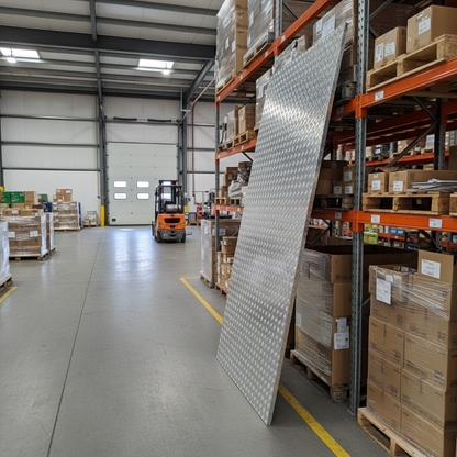 Chequered Aluminium - Full Sheets 8'x4' and 2m x 1m