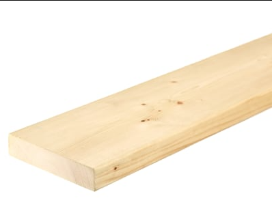 Sawn treated timber 9x2 (47x225mm) C24 pressure-treated softwood - structural graded timber lengths