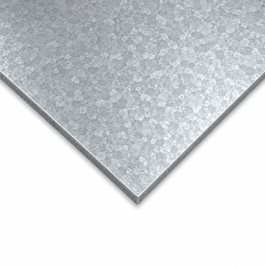 Galvanised steel sheet 2m x 1m (2000 x 1000mm) - DX51D zinc-coated sheet, 0.8mm to 3mm
