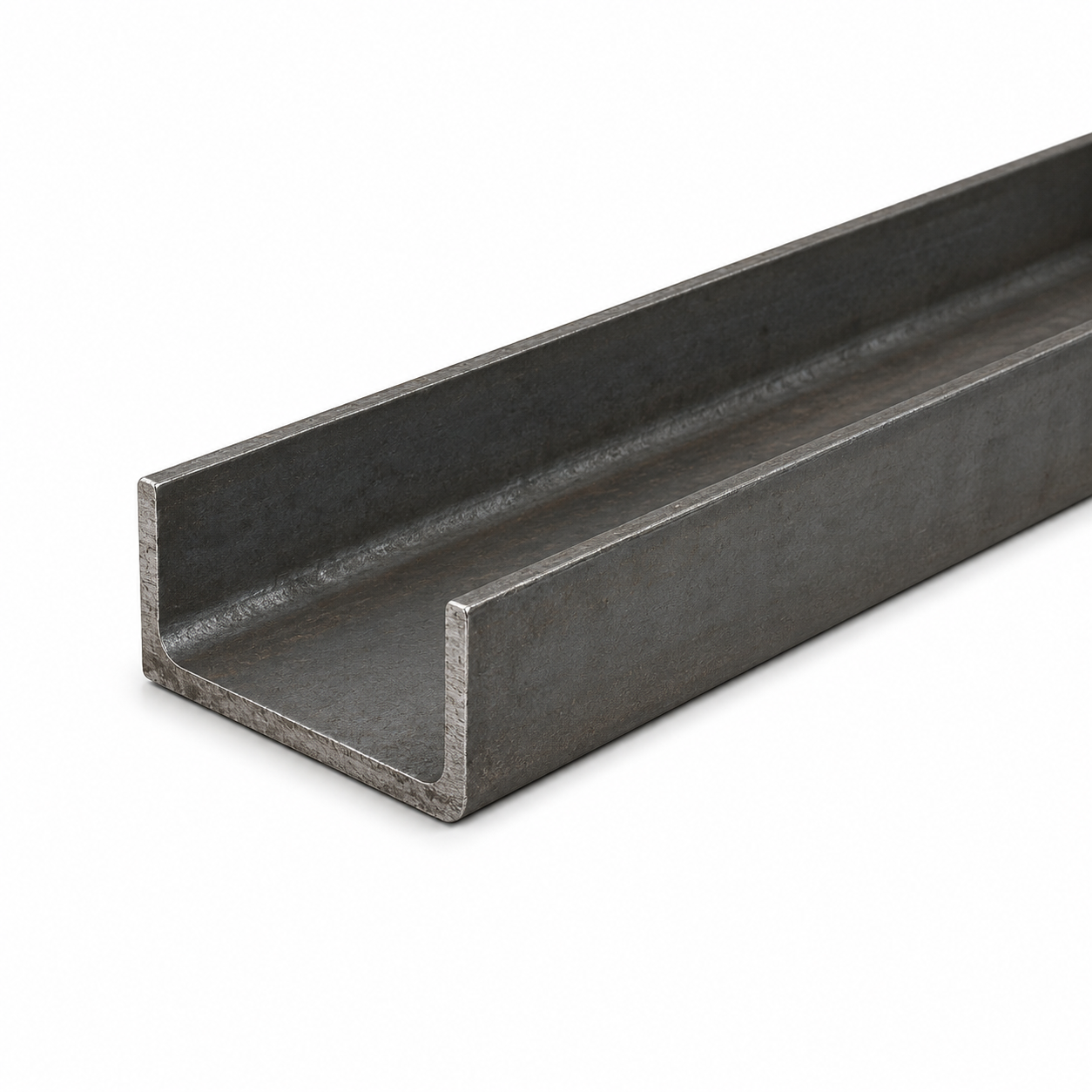 Mild steel channel 6m - S275 C/U section, sizes 40x20mm to 150x75mm