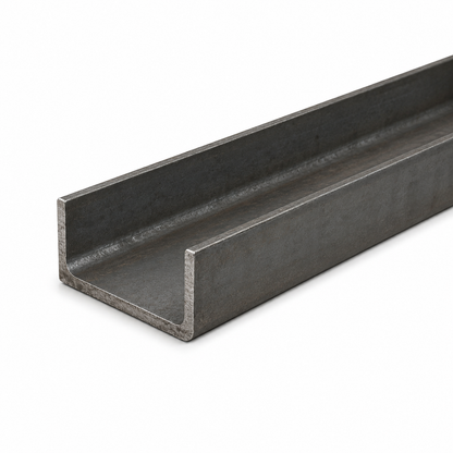 Mild steel channel 6m - S275 C/U section, sizes 40x20mm to 150x75mm