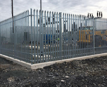 Galvanised Palisade Fencing