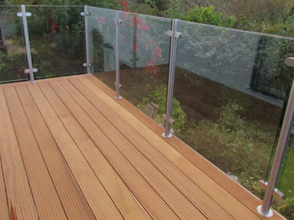 10mm toughened safety glass panel stock sizes and price guide - clear float glass - view 5