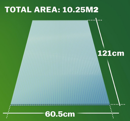 Pack of Polycarbonate Roofing Sheets – 4 mm Clear Twinwall