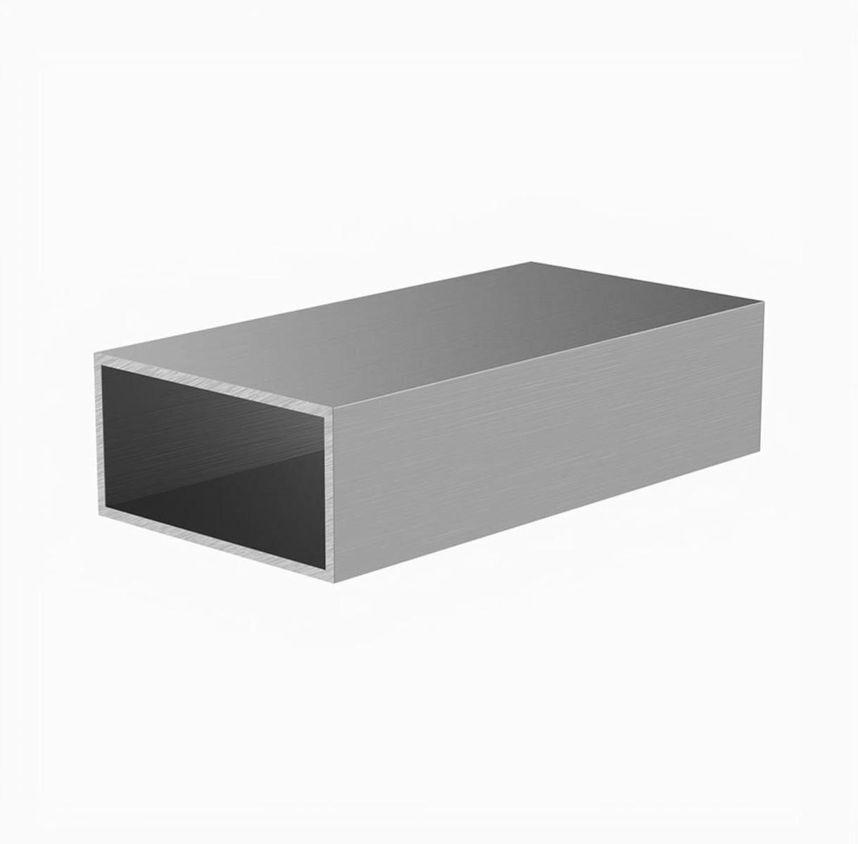 6063 Aluminium Box Rectangle Section - 5m Lengths