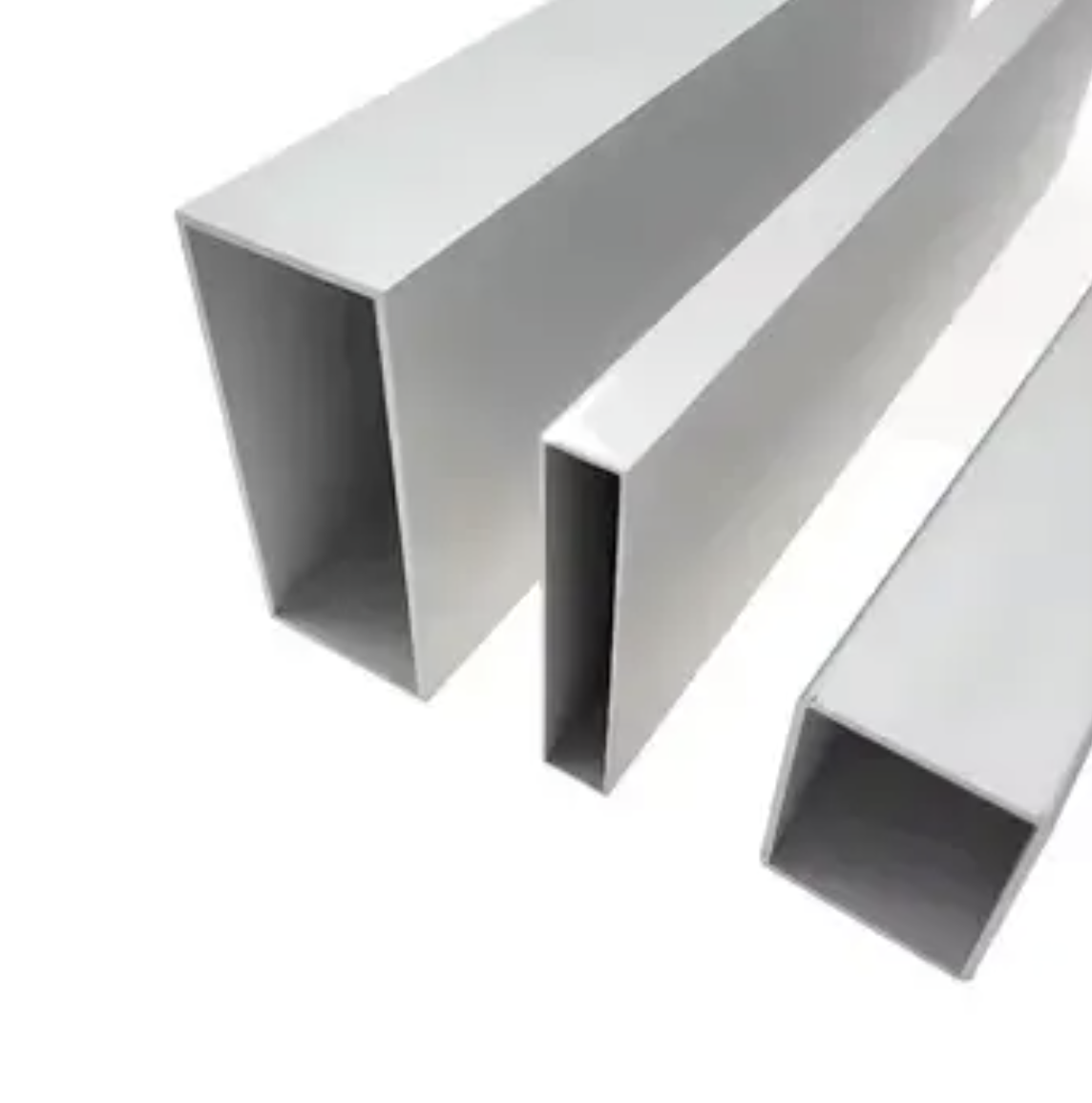 6063 Aluminium Box Rectangle Section - 5m Lengths