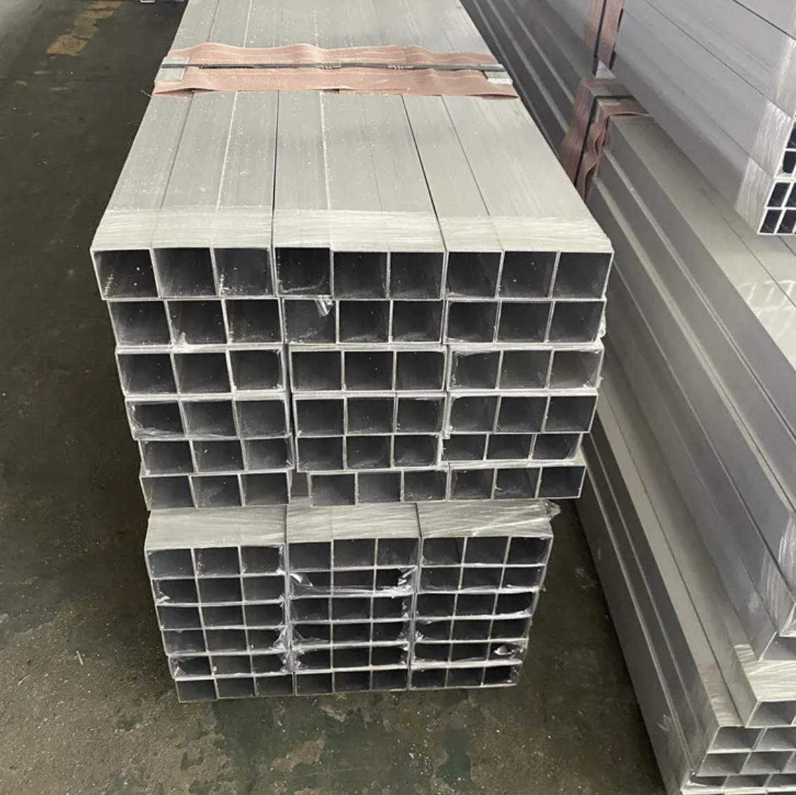 6063 Aluminium Box Rectangle Section - 5m Lengths